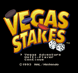 Vegas Stakes (Europe) Title Screen